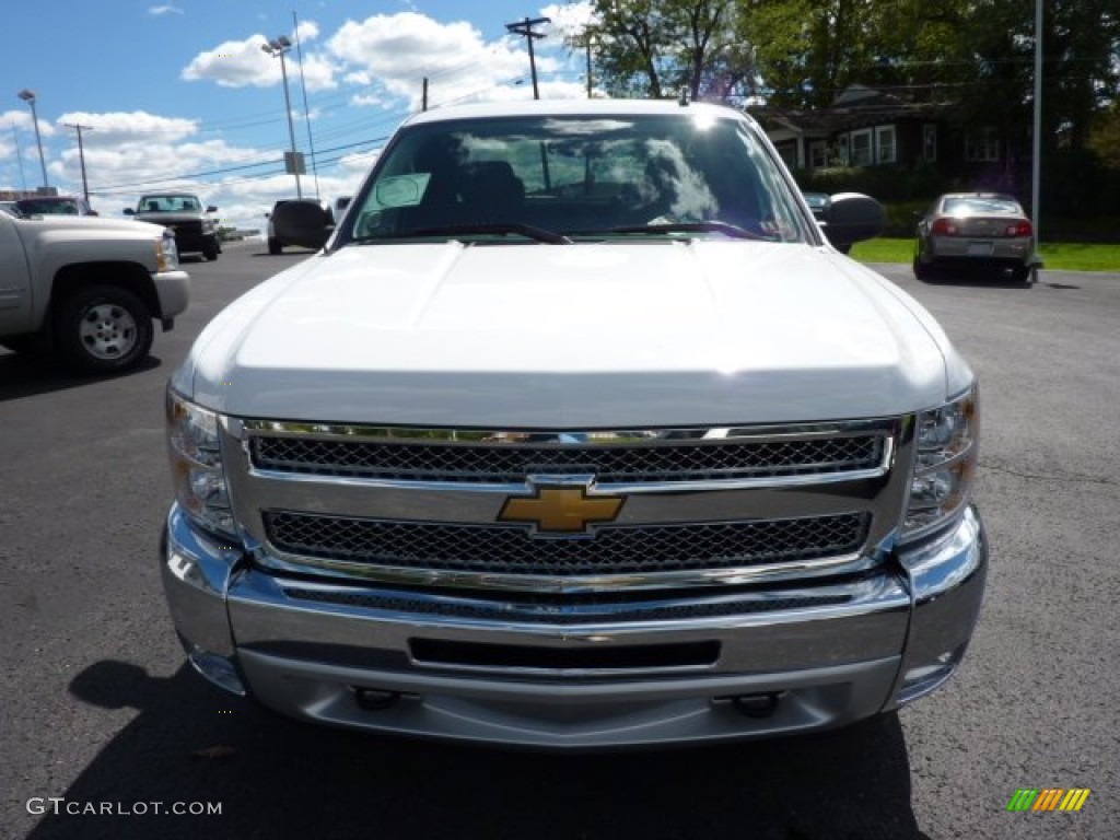 2013 Silverado 1500 LT Extended Cab 4x4 - Summit White / Ebony photo #2