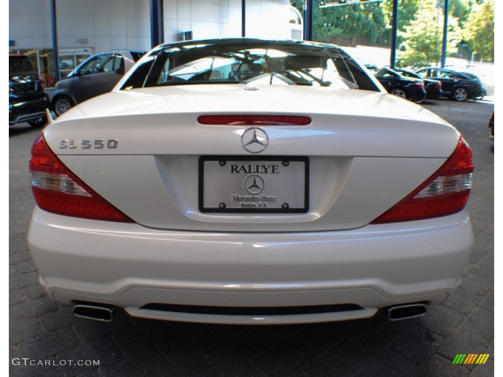 2009 SL 550 Roadster - Diamond White Metallic / Stone photo #5