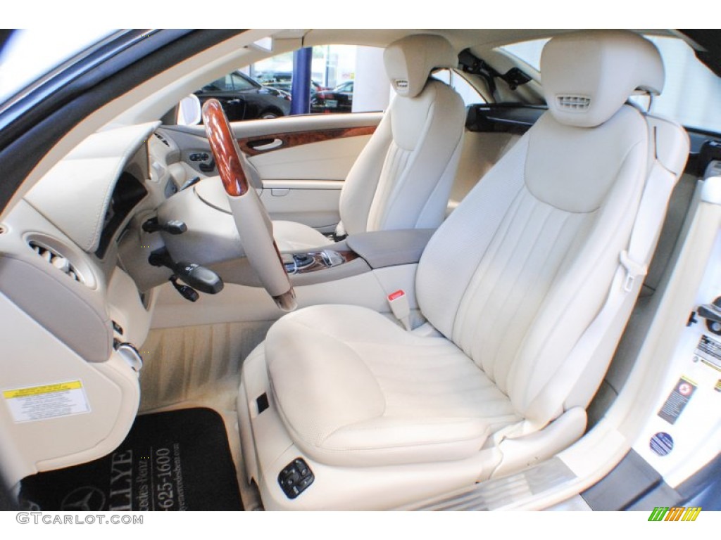 Stone Interior 2009 Mercedes-Benz SL 550 Roadster Photo #70627546