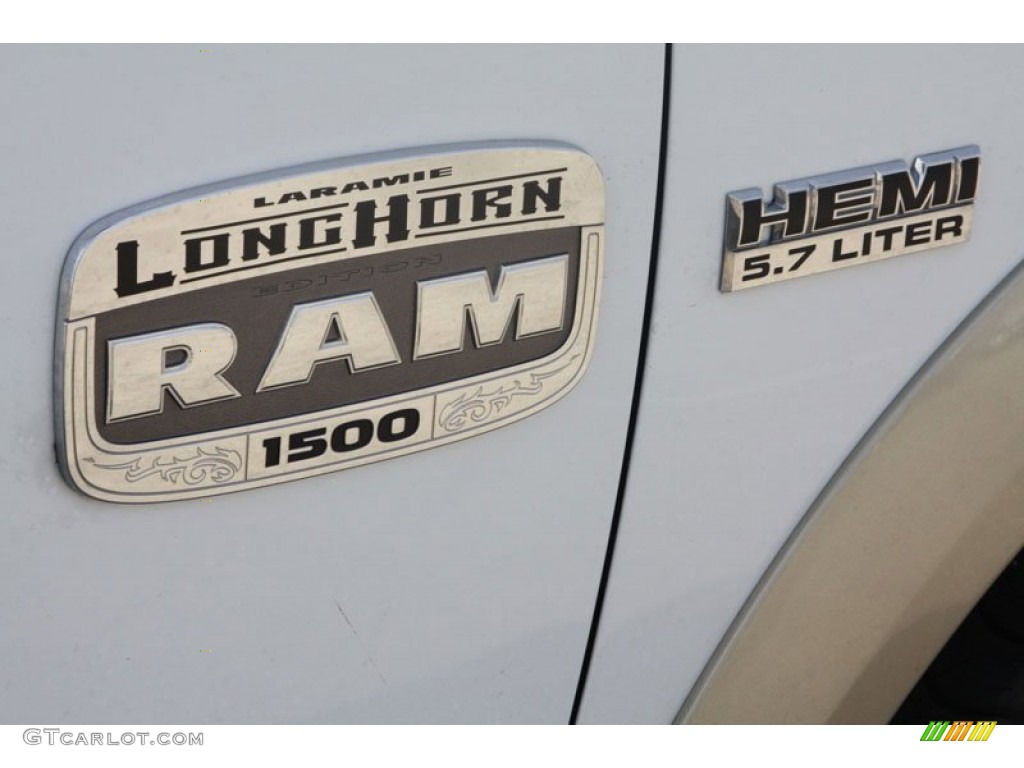 2011 Ram 1500 Laramie Longhorn Crew Cab 4x4 - Bright White / Light Pebble Beige/Bark Brown photo #7