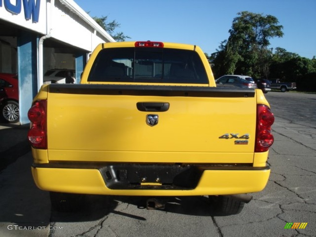 2008 Ram 1500 Sport Quad Cab 4x4 - Detonator Yellow / Medium Slate Gray photo #24