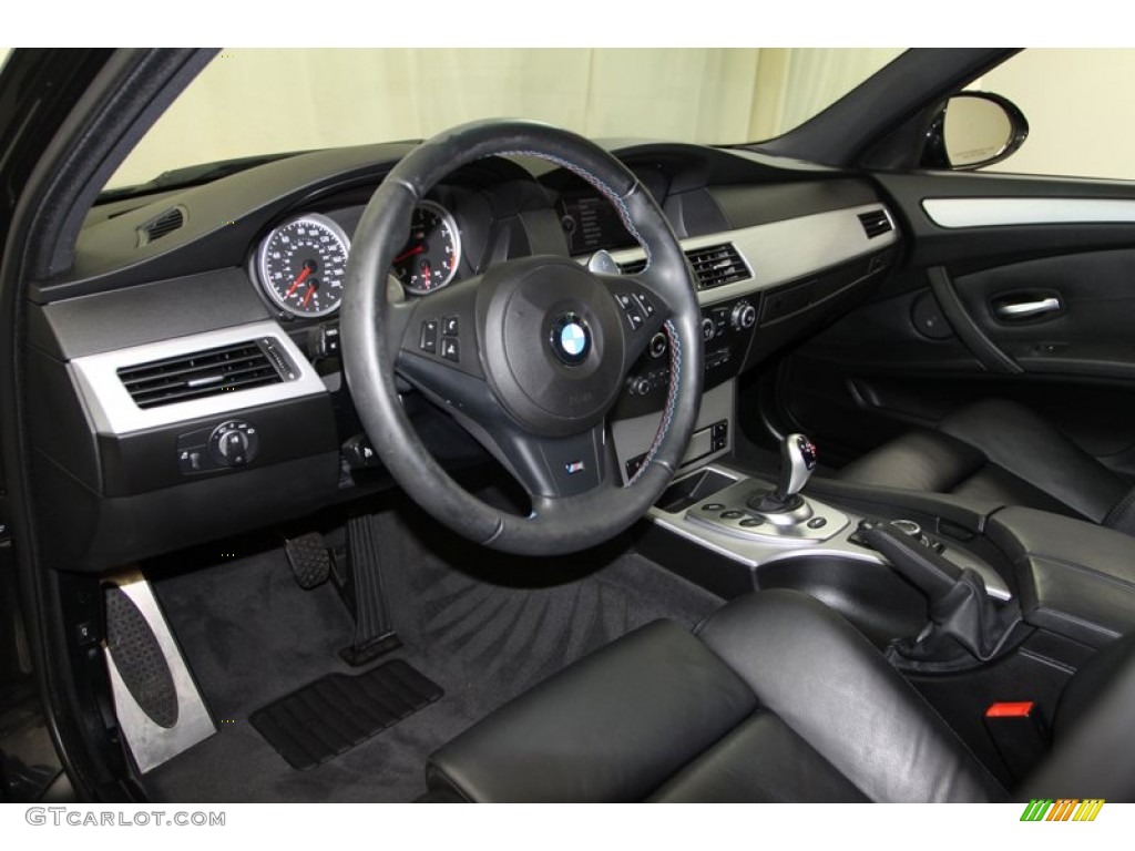 Black Merino Leather Interior 2010 BMW M5 Standard M5 Model Photo #70630222