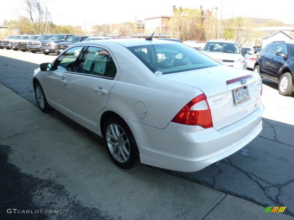 2010 Fusion SEL V6 - White Platinum Tri-coat Metallic / Medium Light Stone photo #8