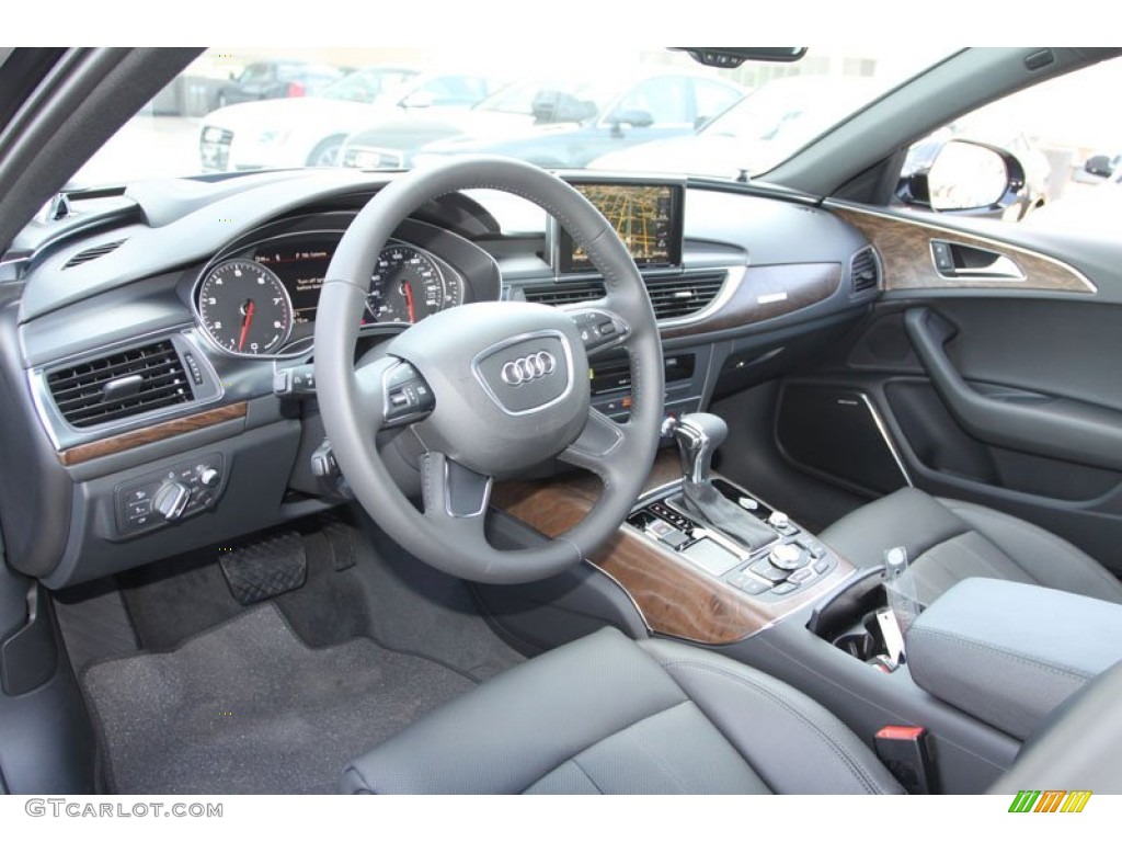 Black Interior 2013 Audi A6 3.0T quattro Sedan Photo #70630507
