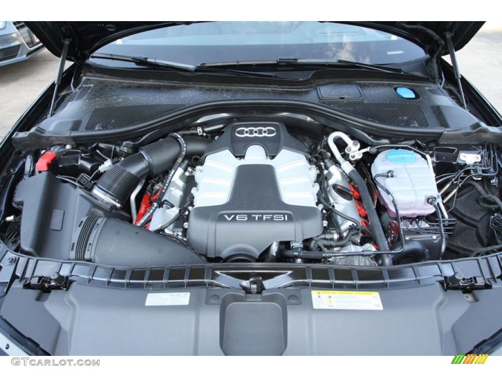 2013 A6 3.0T quattro Sedan - Phantom Black Pearl Effect / Black photo #29