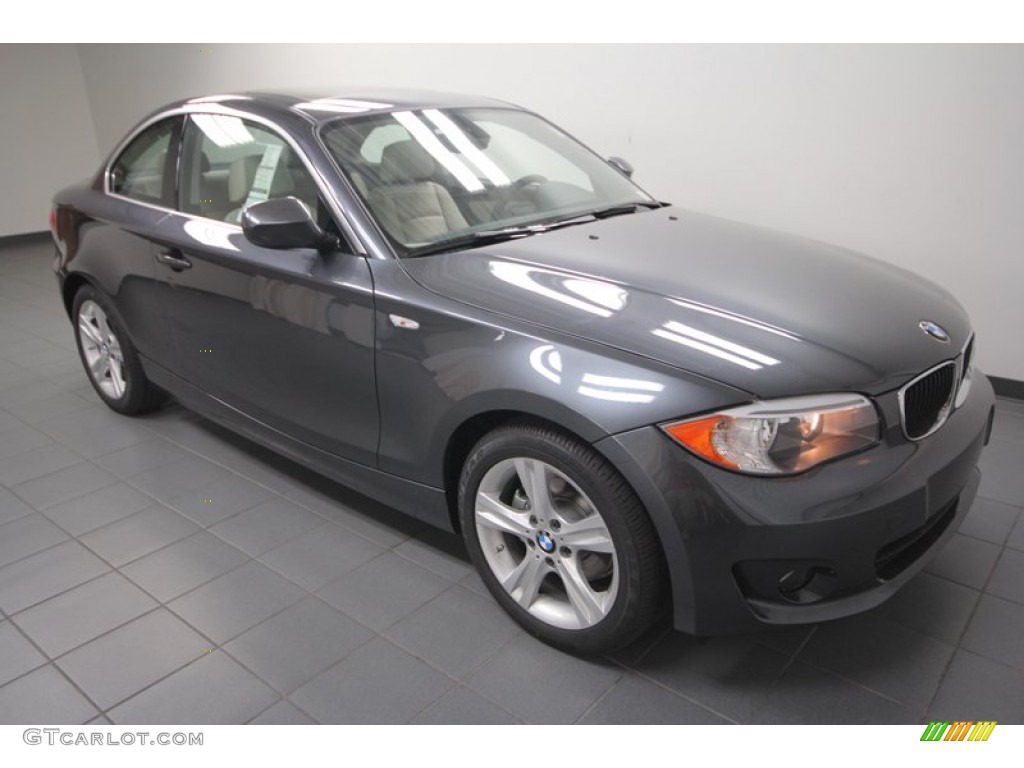 2013 1 Series 128i Coupe - Space Gray Metallic / Oyster photo #7