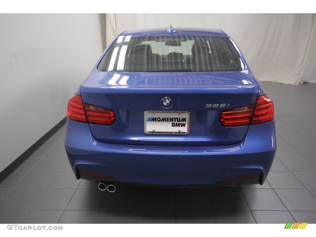 2013 3 Series 328i Sedan - Estoril Blue / Black photo #10