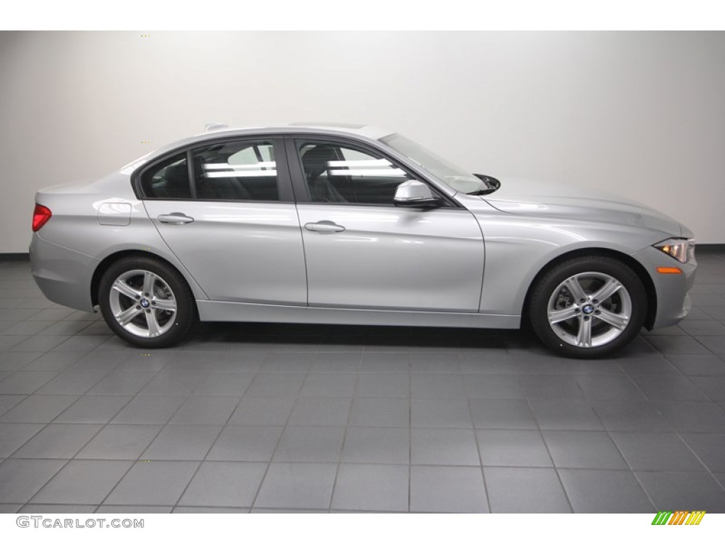 2013 3 Series 328i Sedan - Glacier Silver Metallic / Black photo #2