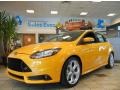 Tangerine Scream Tri-Coat 2013 Ford Focus ST Hatchback Exterior