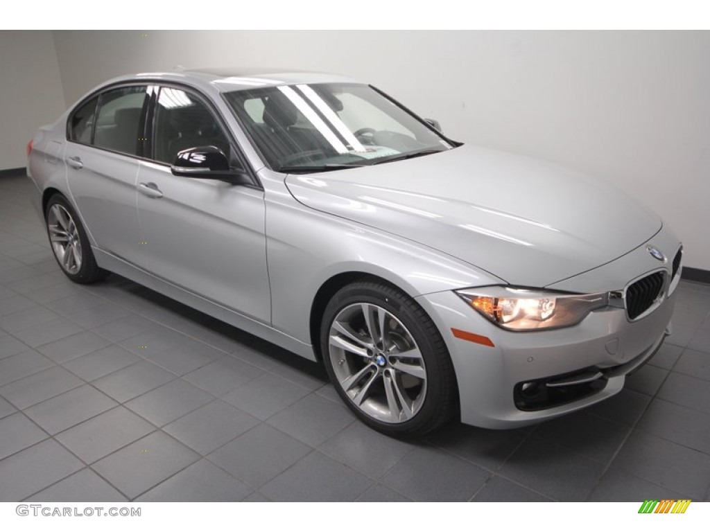 2013 3 Series 328i Sedan - Glacier Silver Metallic / Black photo #6