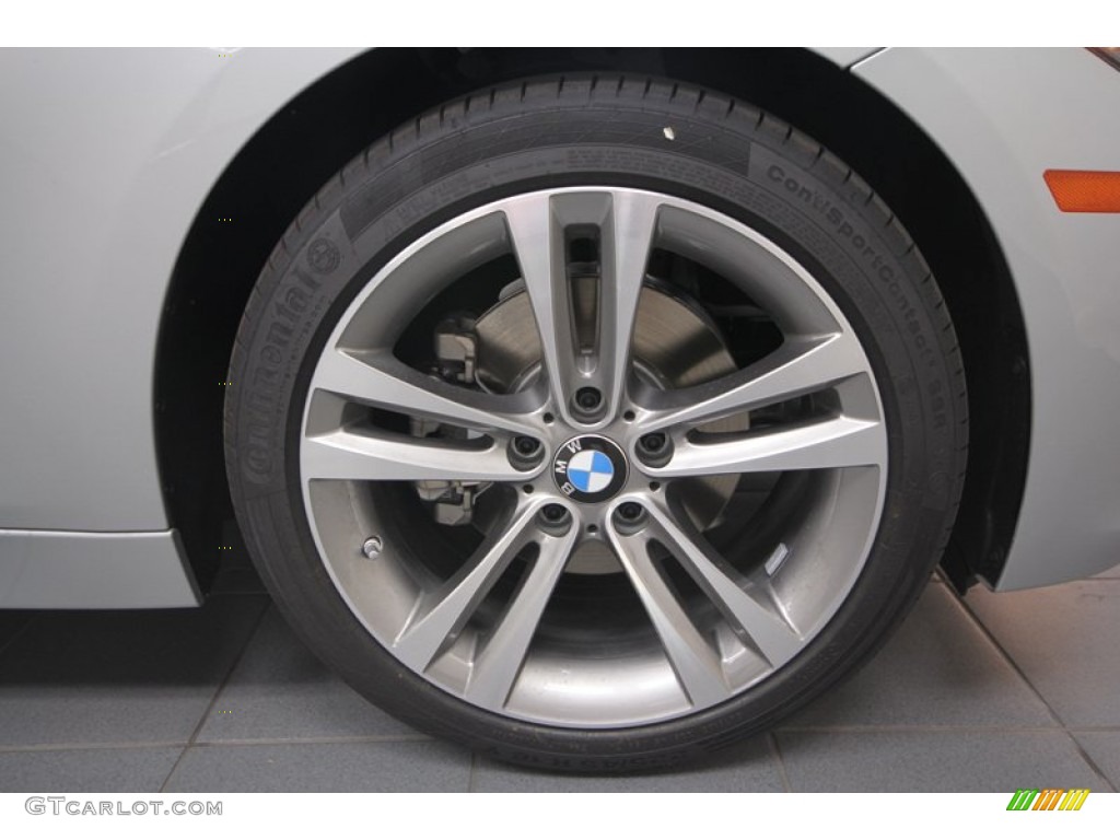2013 3 Series 328i Sedan - Glacier Silver Metallic / Black photo #7