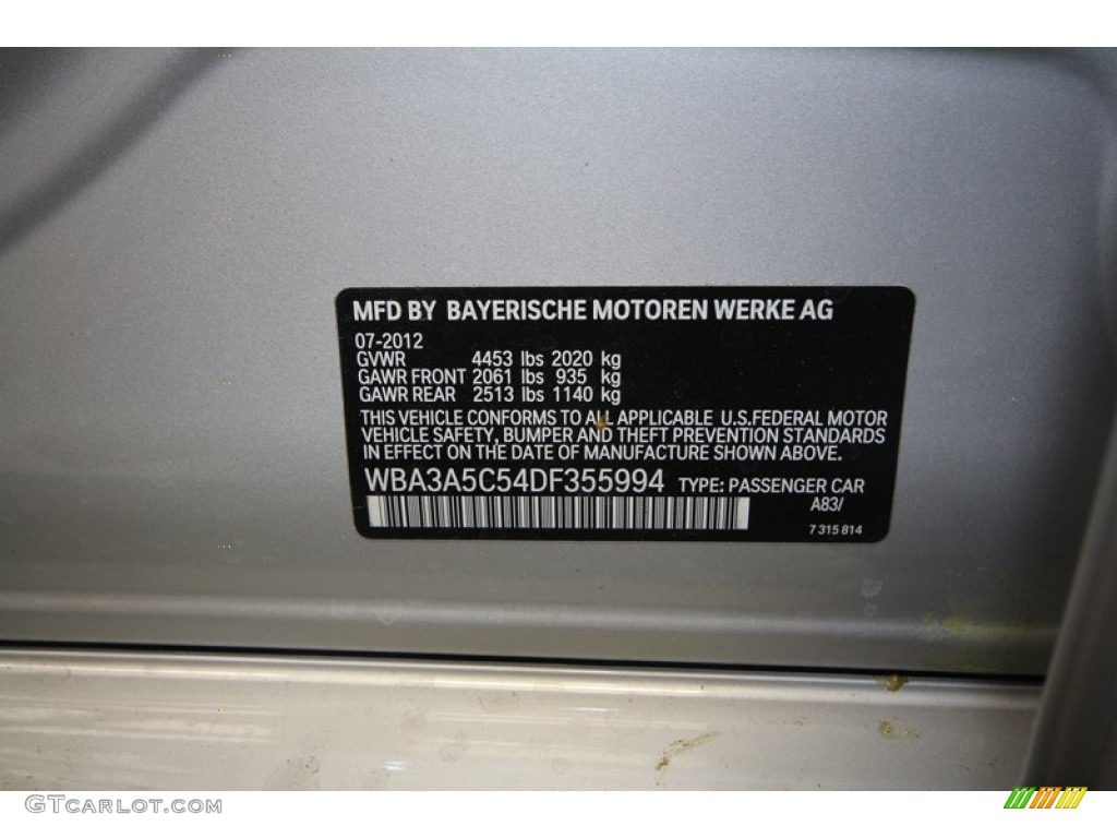 2013 3 Series 328i Sedan - Glacier Silver Metallic / Black photo #9