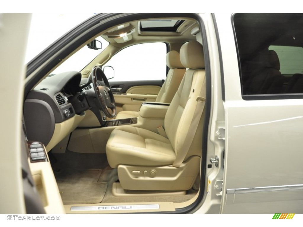 2012 Yukon Denali AWD - White Diamond Tricoat / Cocoa/Light Cashmere photo #14