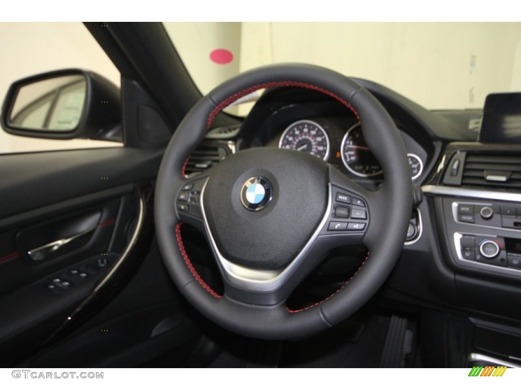 2013 3 Series 328i Sedan - Glacier Silver Metallic / Black photo #24