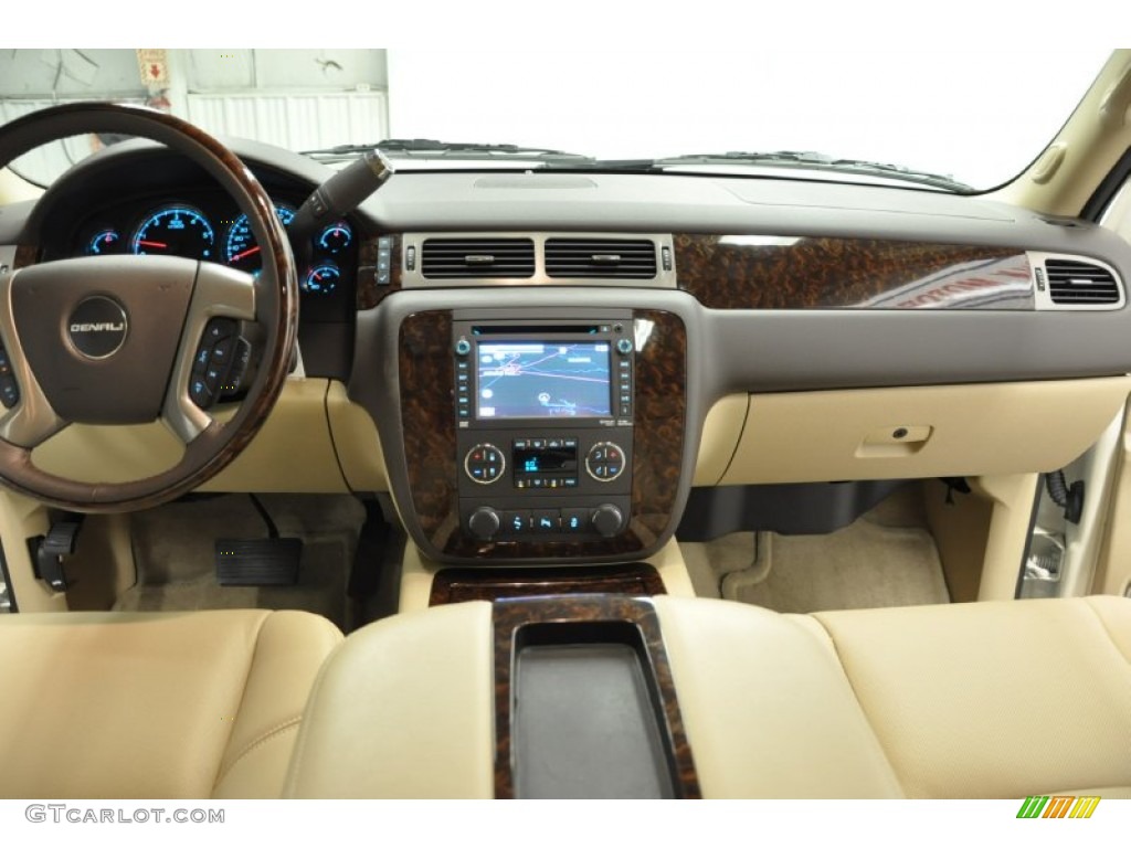 2012 Yukon Denali AWD - White Diamond Tricoat / Cocoa/Light Cashmere photo #23