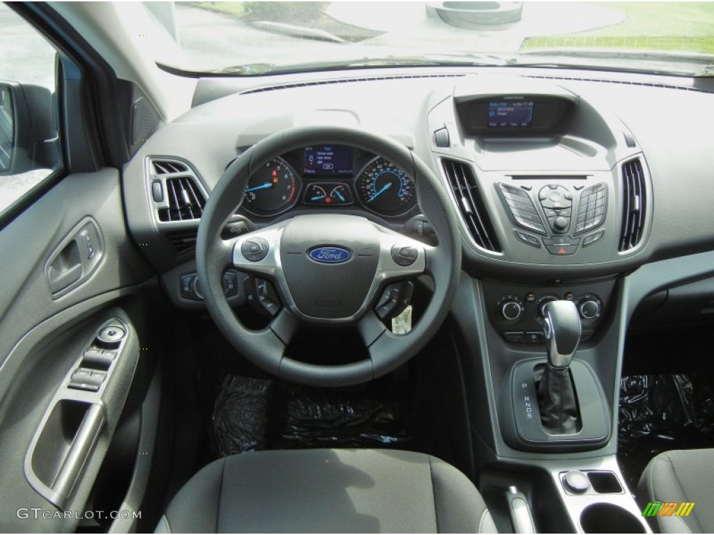2013 Ford Escape S Charcoal Black Dashboard Photo #70633054