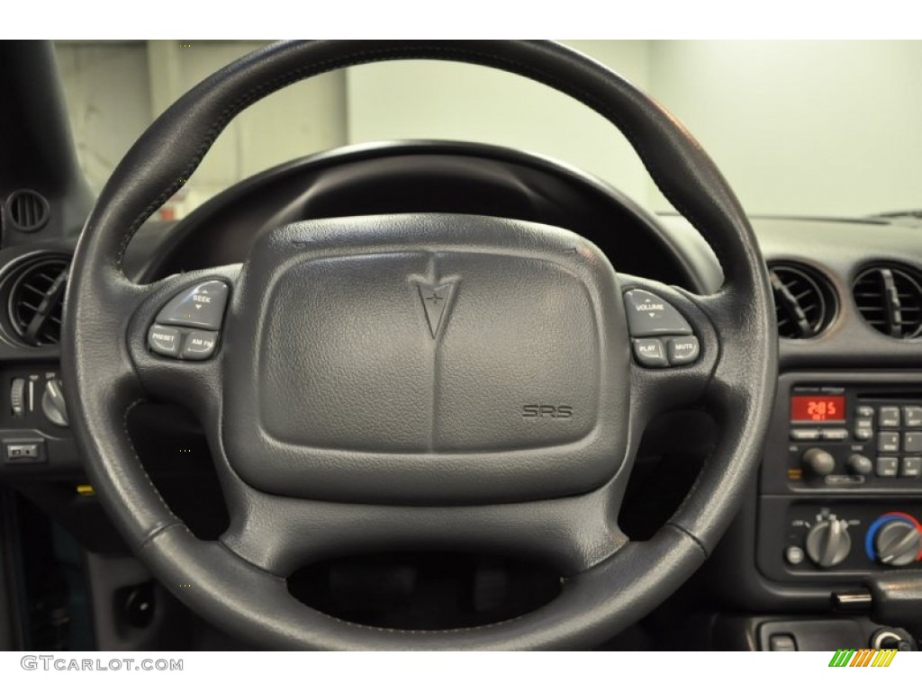 1999 Pontiac Firebird Convertible Dark Pewter Steering Wheel Photo #70633630