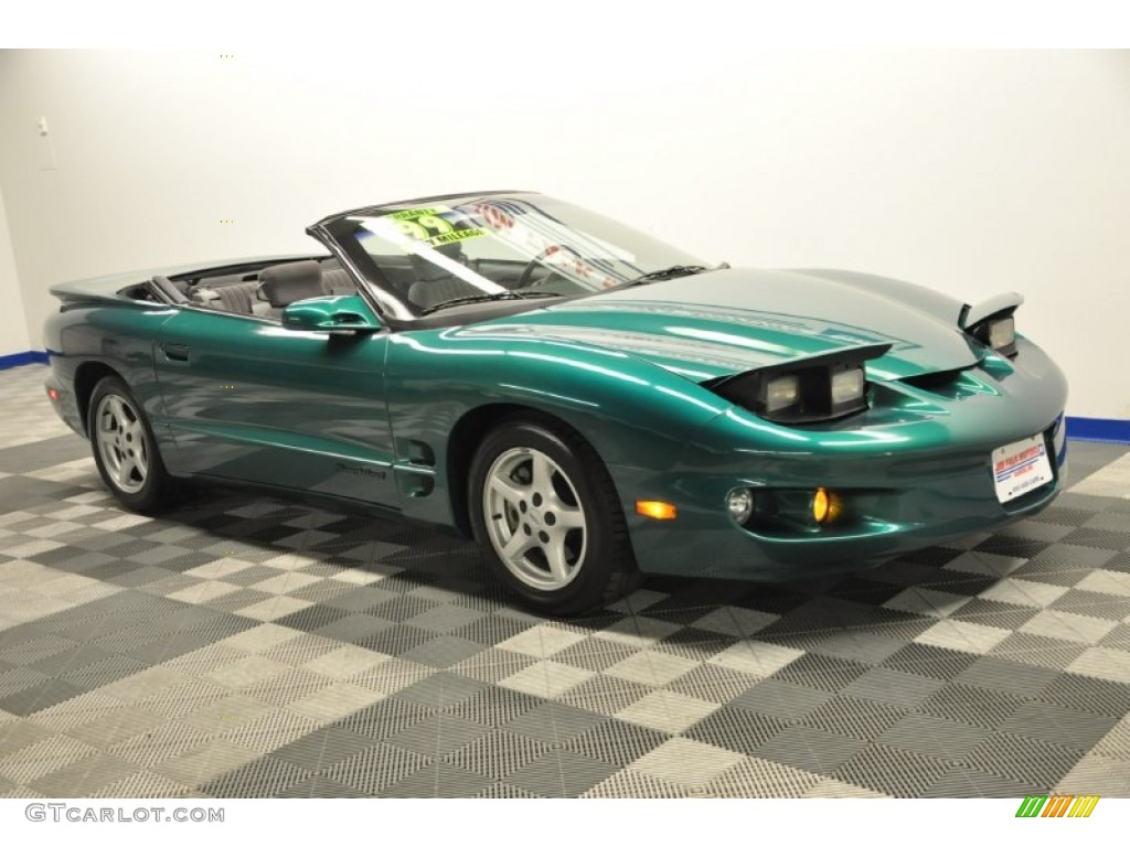 Green Metallic 1999 Pontiac Firebird Convertible Exterior Photo #70634101