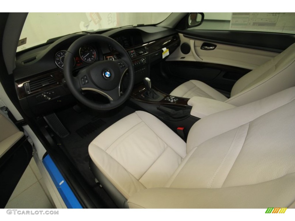 2013 3 Series 328i Coupe - Mineral White Metallic / Oyster photo #11