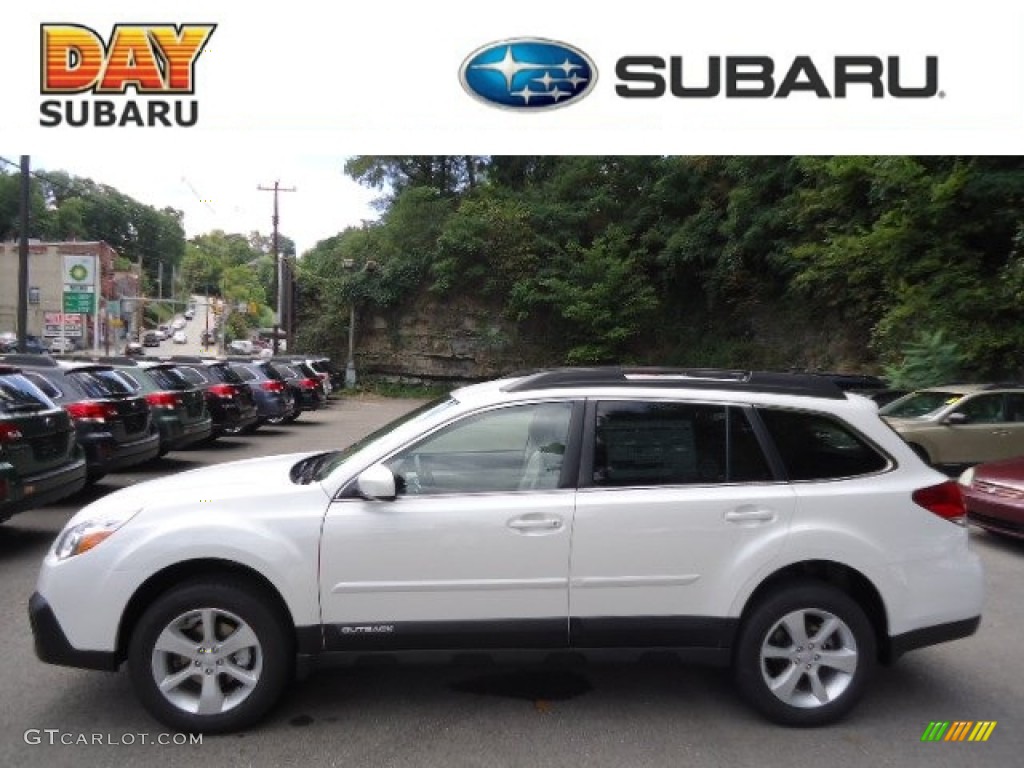 Satin White Pearl Subaru Outback