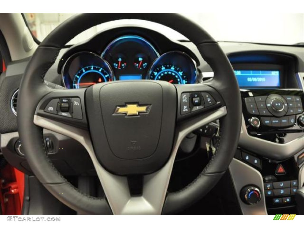 2012 Chevrolet Cruze LT/RS Jet Black Steering Wheel Photo #70635634