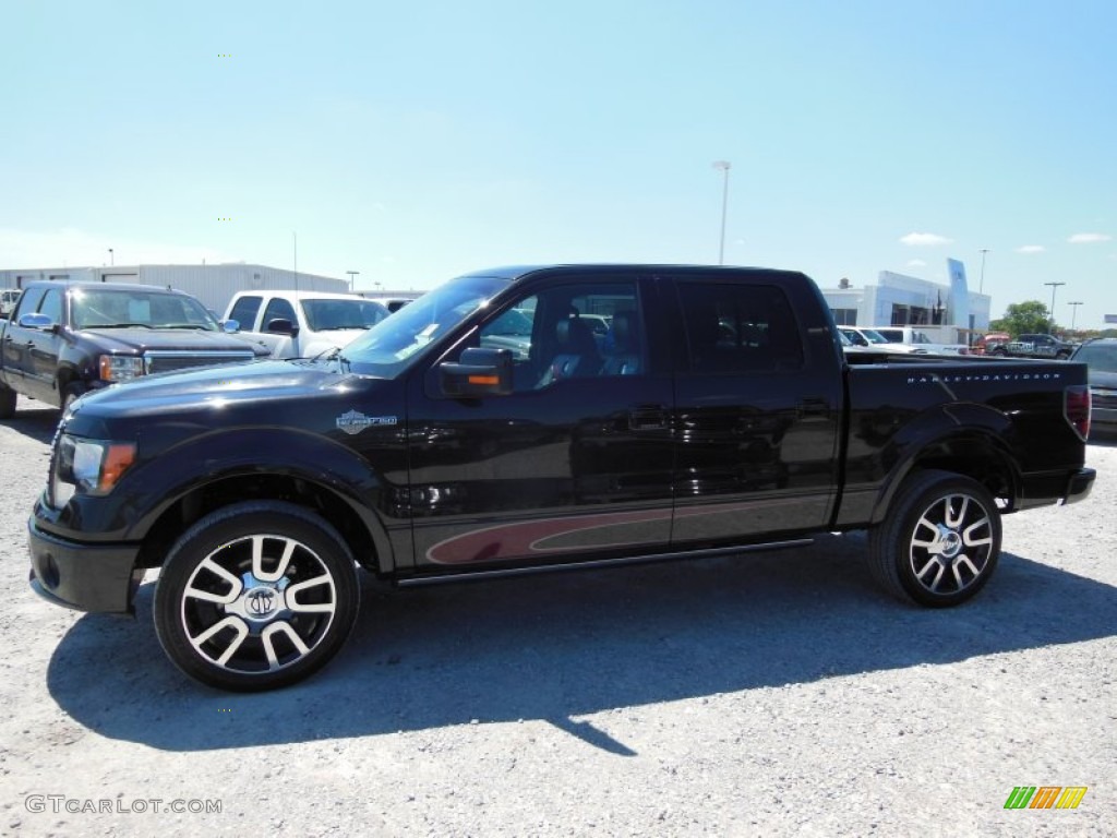 2010 F150 Harley-Davidson SuperCrew 4x4 - Tuxedo Black / Harley Davidson Lava Red/Black photo #5