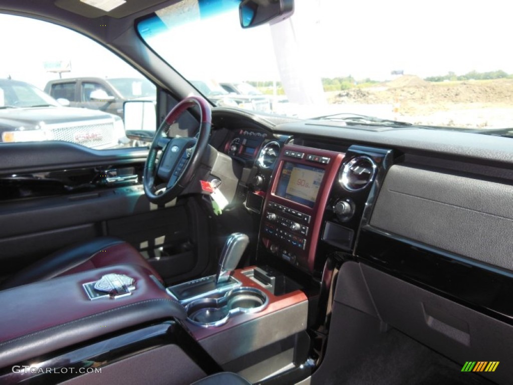 Harley Davidson Lava Red/Black Interior 2010 Ford F150 Harley-Davidson SuperCrew 4x4 Photo #70638769