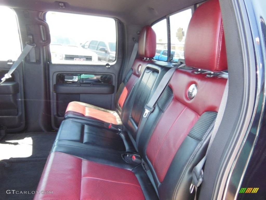 2010 Ford F150 Harley-Davidson SuperCrew 4x4 Rear Seat Photo #70638814