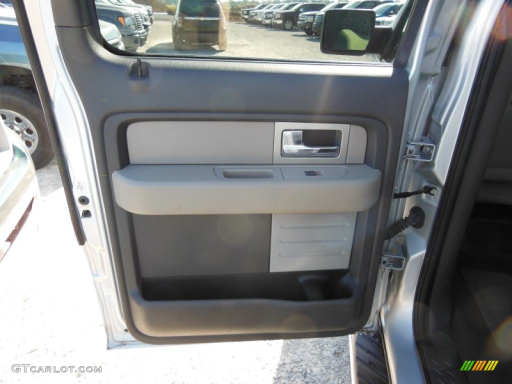 2010 F150 XLT SuperCrew 4x4 - Ingot Silver Metallic / Medium Stone photo #11
