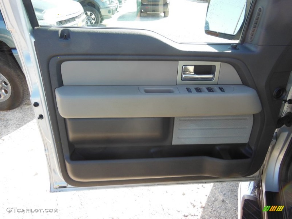 2010 F150 XLT SuperCrew 4x4 - Ingot Silver Metallic / Medium Stone photo #13