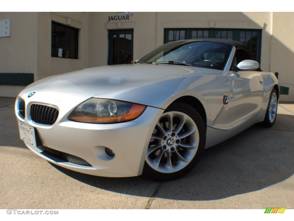 2004 Z4 2.5i Roadster - Titanium Silver Metallic / Pearl Gray photo #1