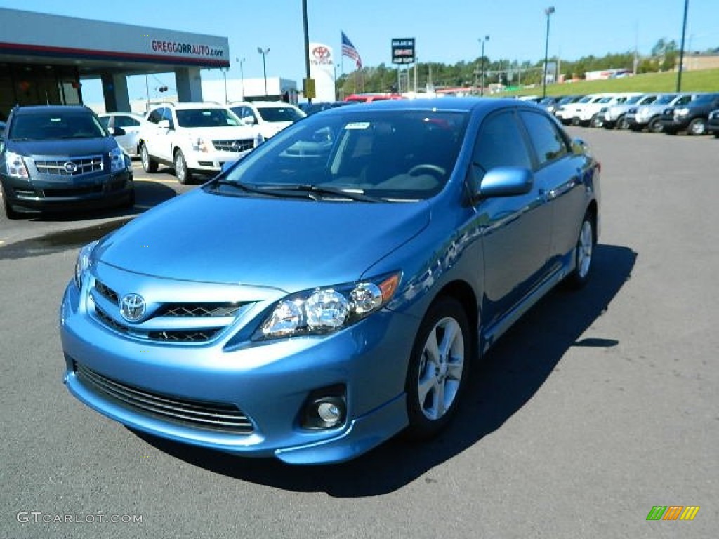 2013 toyota corolla tropical sea metallic #5