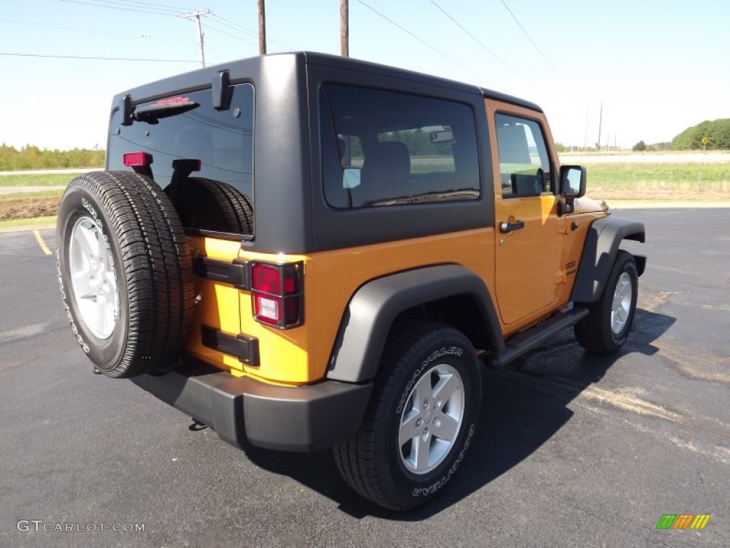 2013 Wrangler Sport S 4x4 - Dozer Yellow / Black photo #5