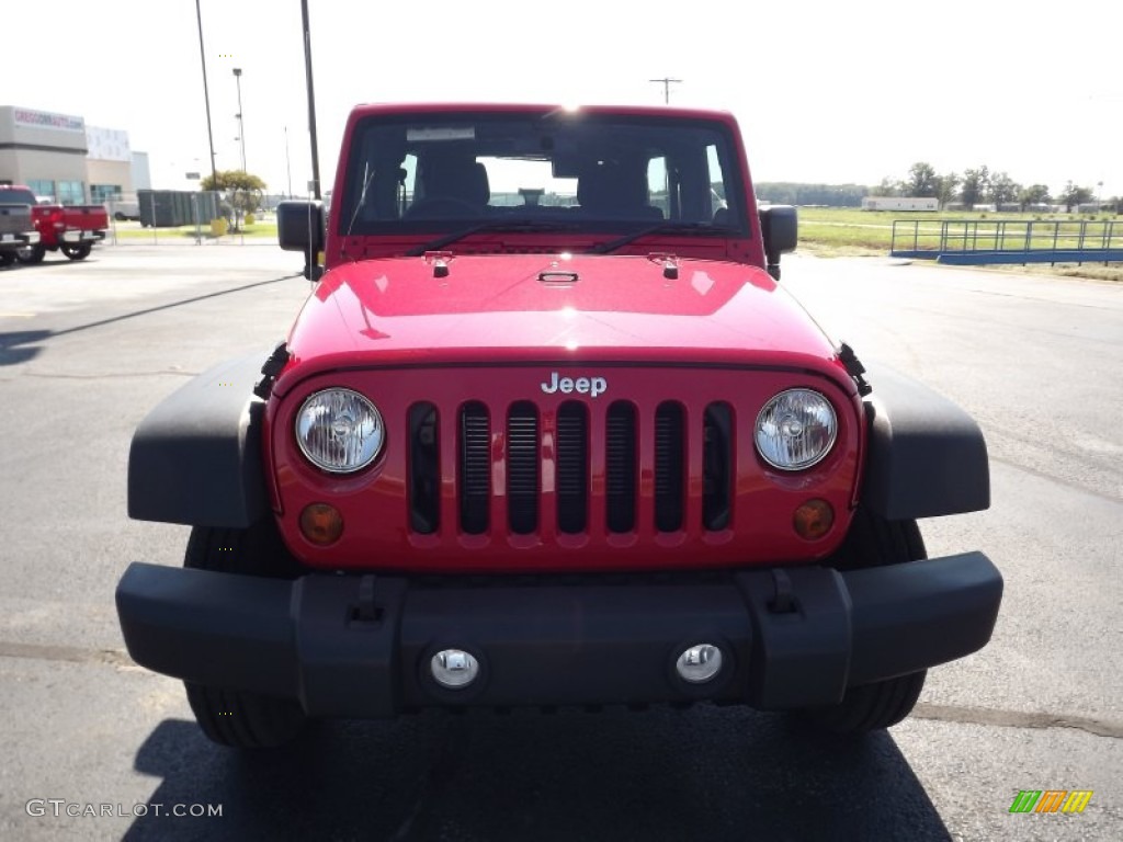 2012 Wrangler Unlimited Sport 4x4 Right Hand Drive - Flame Red / Black photo #2