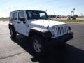 2012 Bright White Jeep Wrangler Unlimited Rubicon 4x4  photo #3