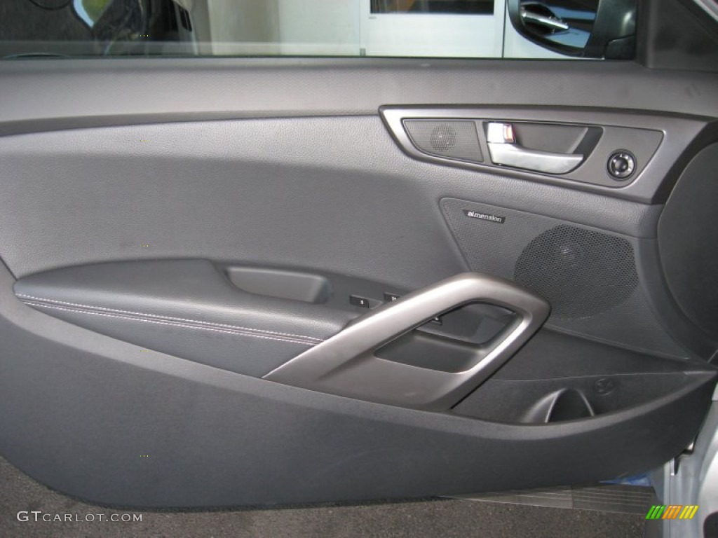 2013 Hyundai Veloster Turbo Black Door Panel Photo #70643191