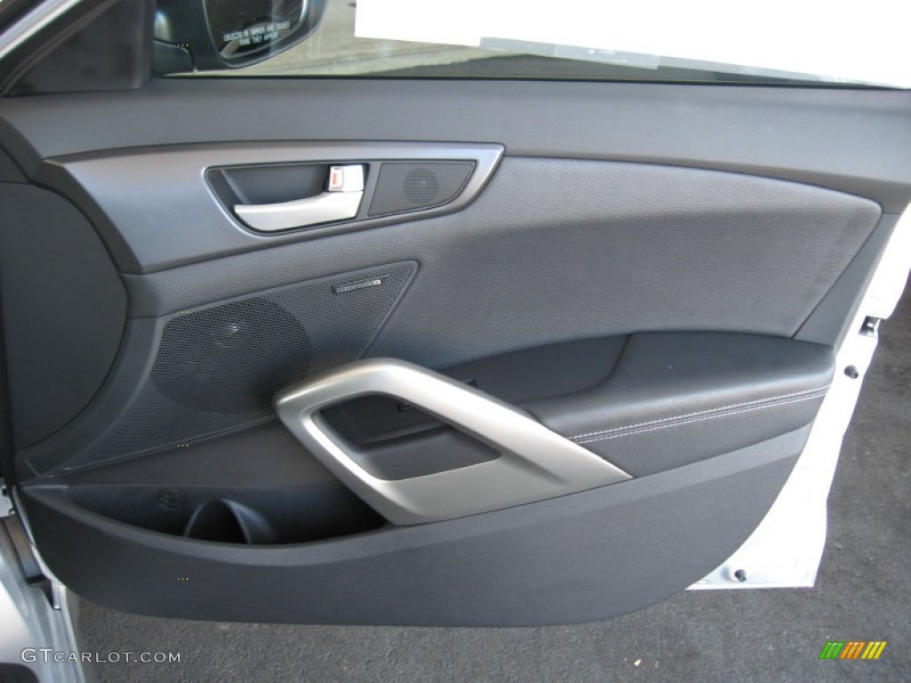 2013 Hyundai Veloster Turbo Black Door Panel Photo #70643239