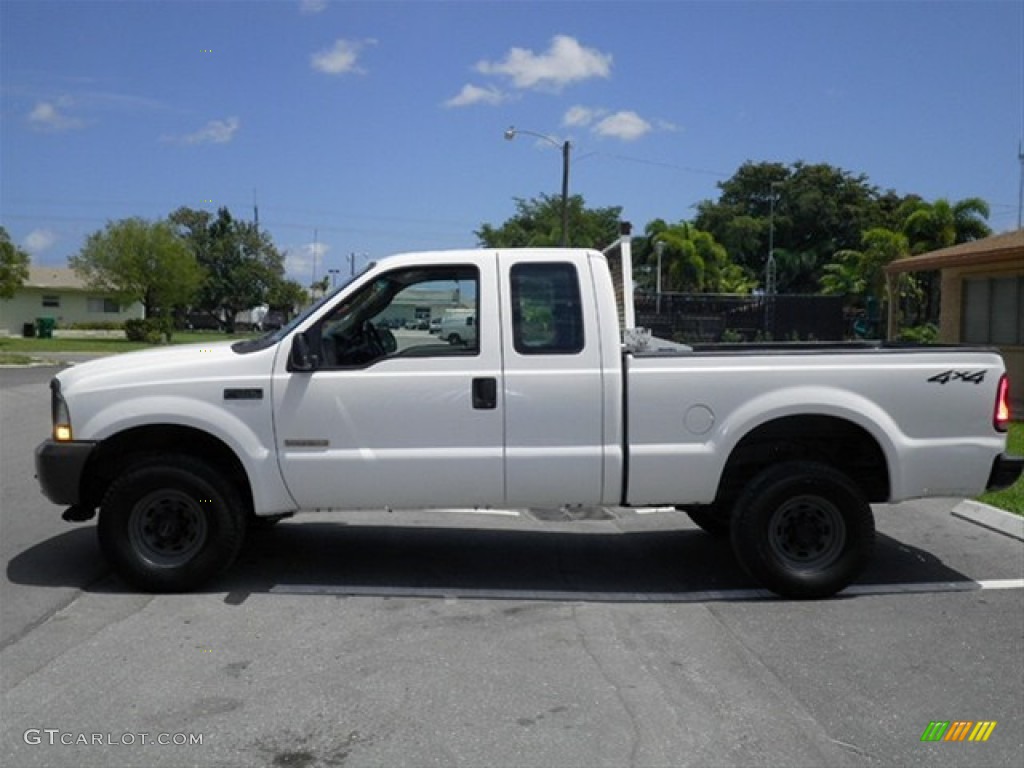 2003 F250 Super Duty XL SuperCab 4x4 - Oxford White / Medium Flint Grey photo #6