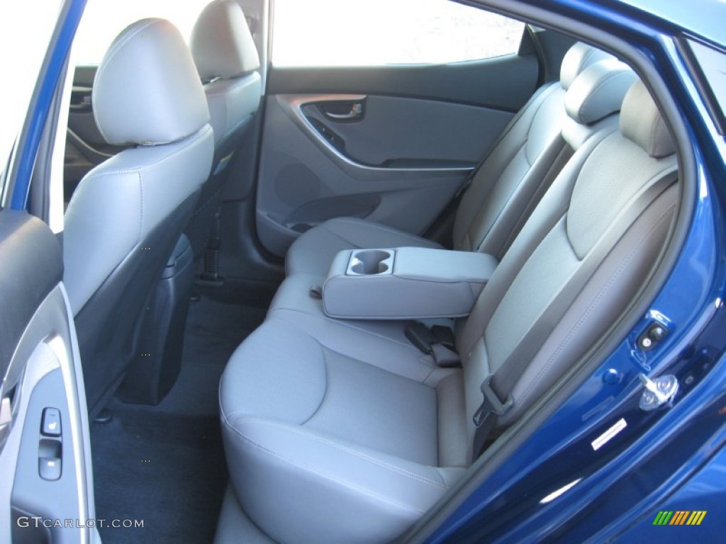 2013 Elantra Limited - Atlantic Blue / Gray photo #17