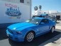 2013 Grabber Blue Ford Mustang V6 Premium Coupe  photo #1