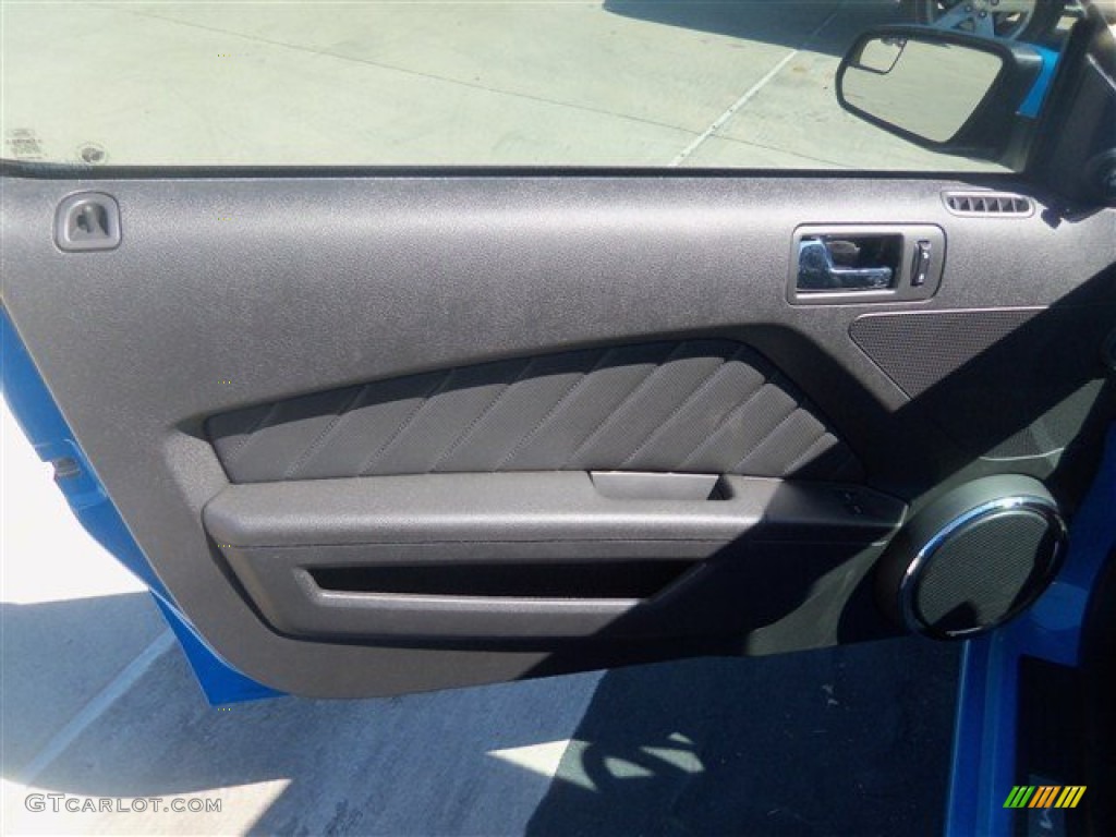 2013 Mustang V6 Premium Coupe - Grabber Blue / Charcoal Black photo #12
