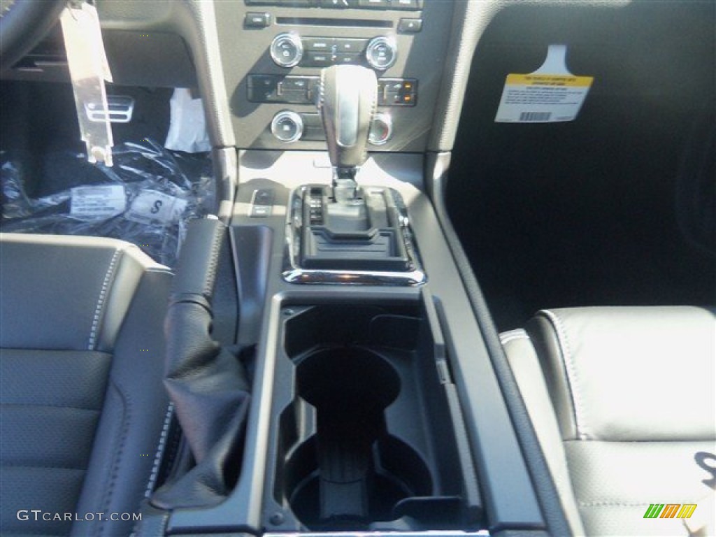 2013 Mustang V6 Premium Coupe - Grabber Blue / Charcoal Black photo #19