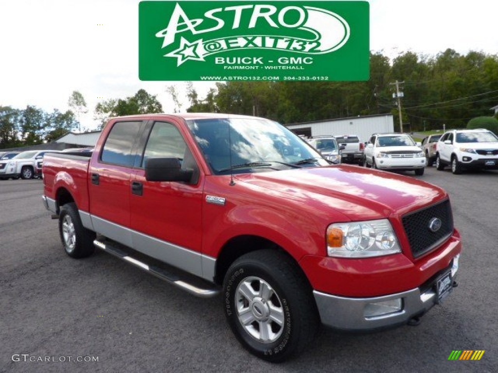 Bright Red Ford F150