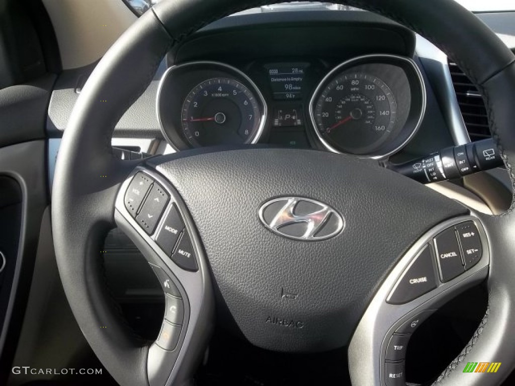 2013 Elantra GT - Volcanic Red / Beige photo #11