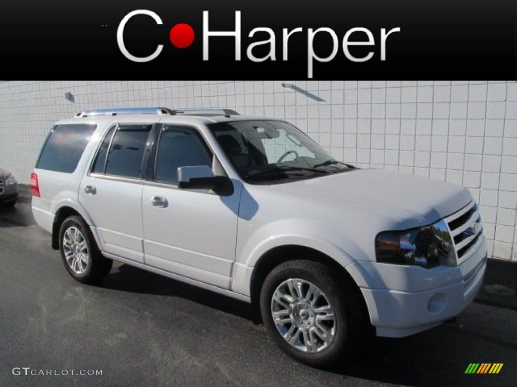 2011 Expedition Limited 4x4 - White Platinum Tri-Coat / Charcoal Black photo #1