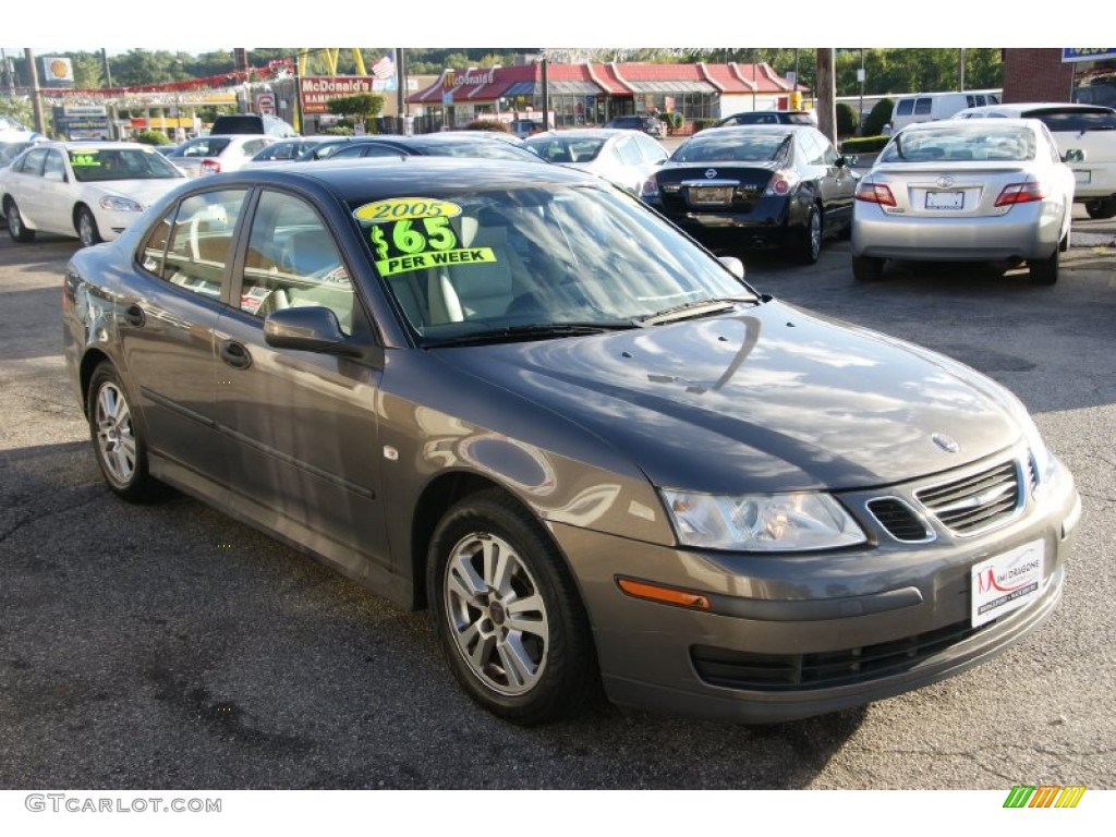 2005 9-3 Linear Sport Sedan - Smoke Beige Metallic / Parchment photo #3