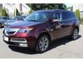 2010 Dark Cherry Pearl Acura MDX Advance  photo #7