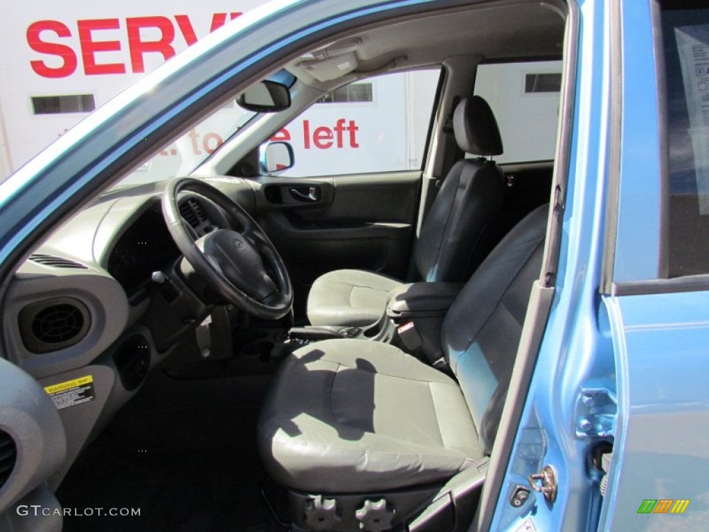 2003 Santa Fe LX 4WD - Arctic Blue / Gray photo #9