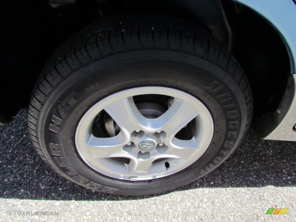 2003 Santa Fe LX 4WD - Arctic Blue / Gray photo #21