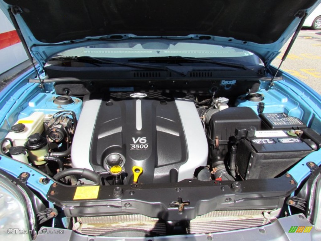 2003 Santa Fe LX 4WD - Arctic Blue / Gray photo #28